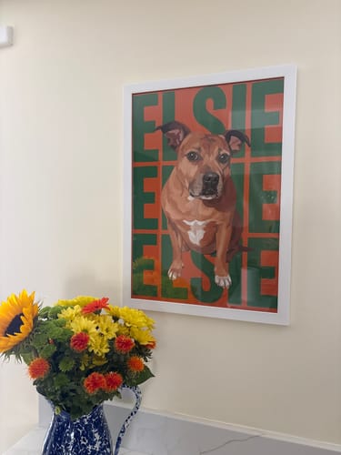 Customer photo review of Big Name - Personalised Poster