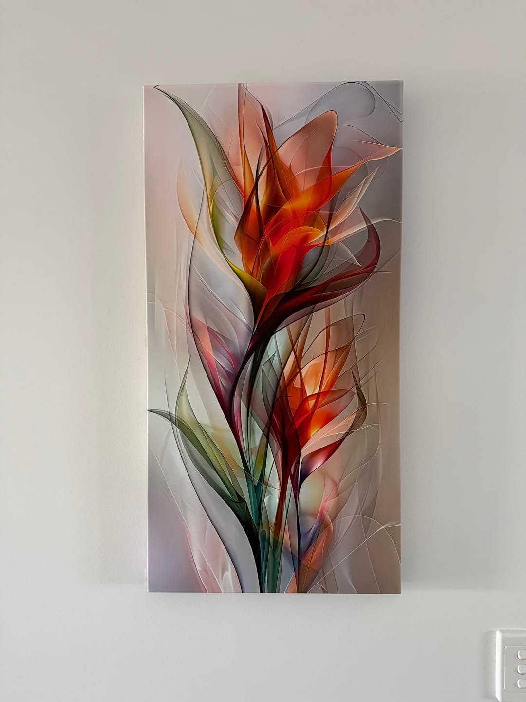Customer photo review of FIERY BLOOMS CANVAS