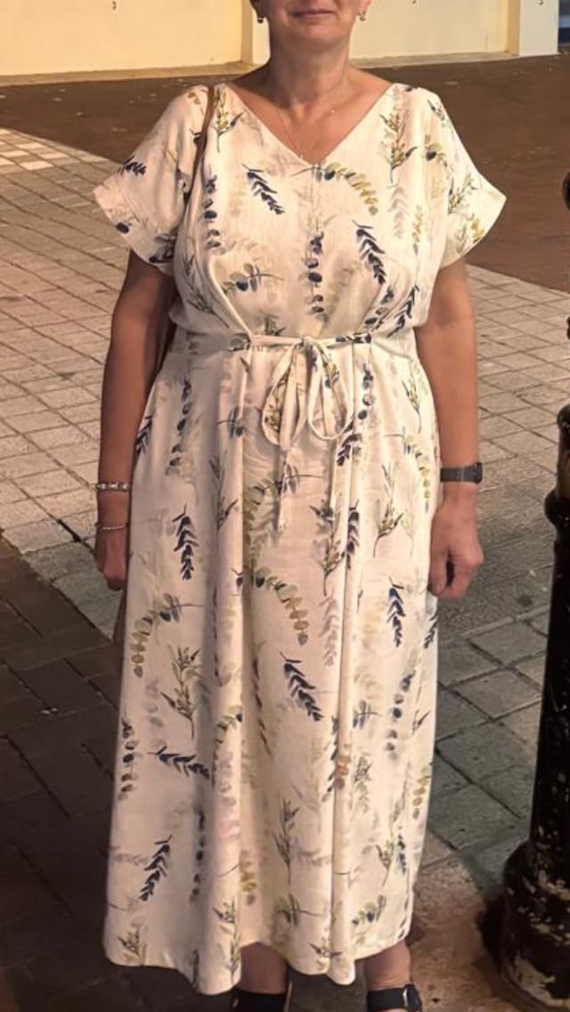 Customer photo review of Natural Leaves Linen Viscose Fabric