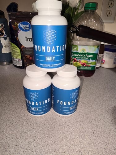 Customer photo review of Foundation Daily + Creatine Bundle