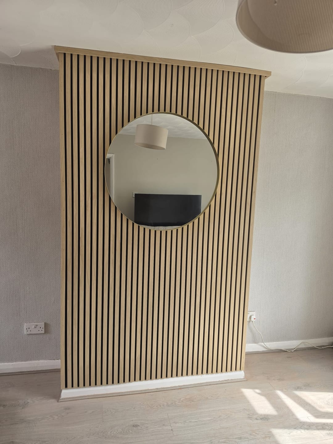 Customer photo review of White Ash Acoustic Wall Panel