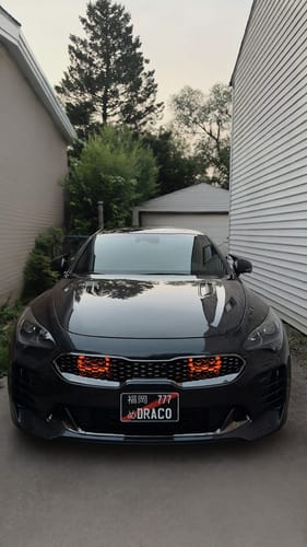 Customer photo review of Custom Japanese License Plate - Vanity & Magnetic Cover