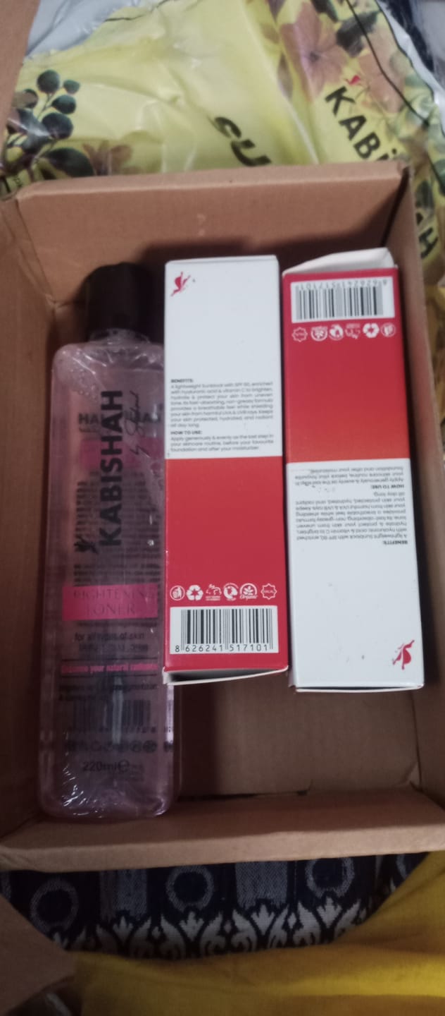 Customer photo review of Brightening Toner