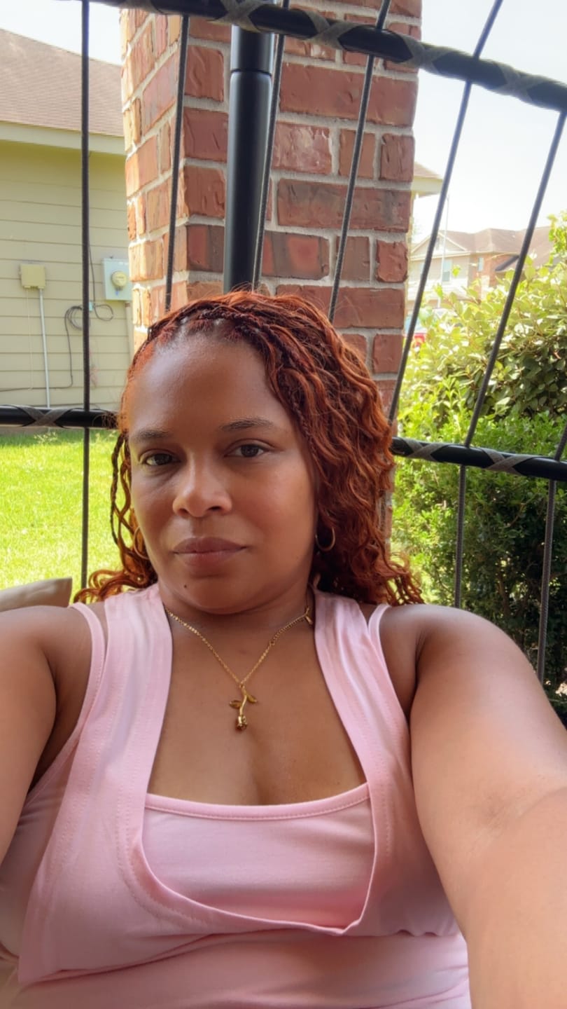 Customer photo review of Copper Color Deep Wave Human Crochet Hair