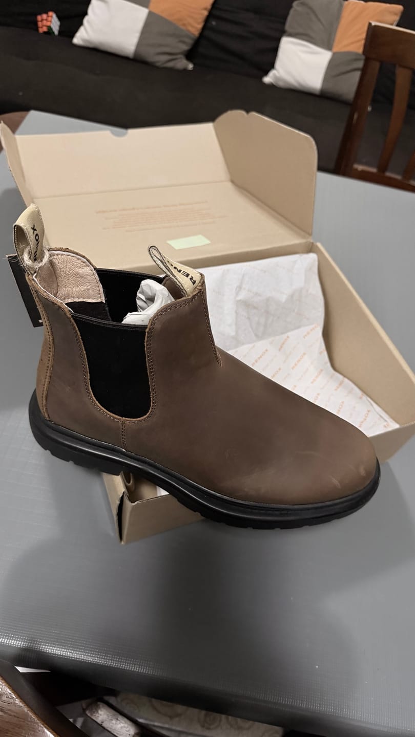 Customer photo review of Botín Original 2 Café Rústico Hombre