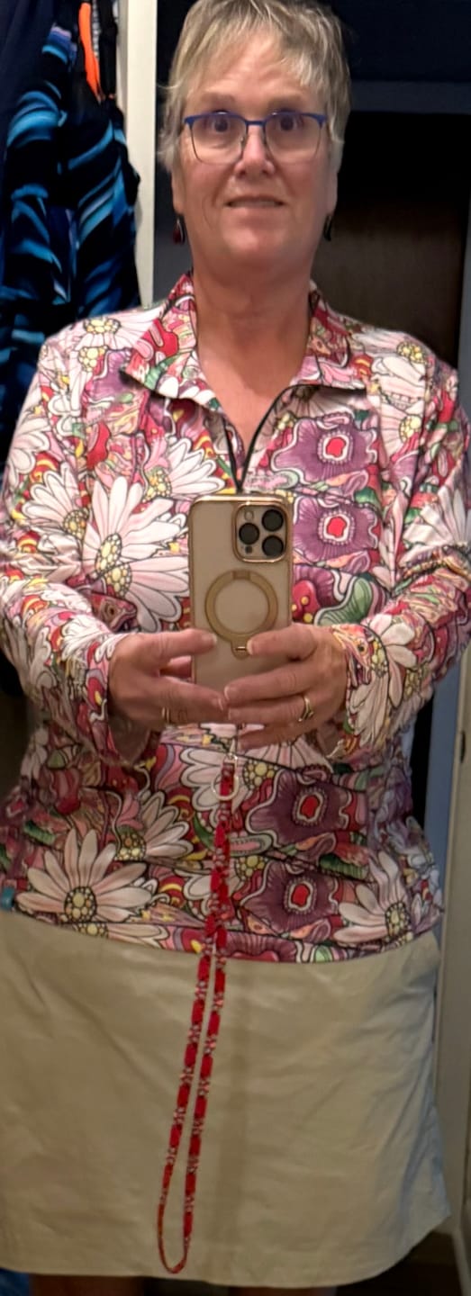 Customer photo review of REDtro Salmon 1/4 Zip Sunshirt