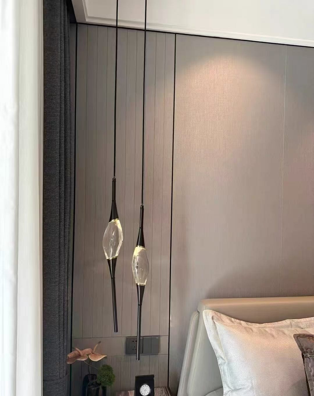 Customer photo review of Elegant Shuttle Crystal Copper Wall Lamp