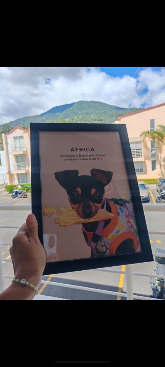Customer photo review of Retrato Personalizado