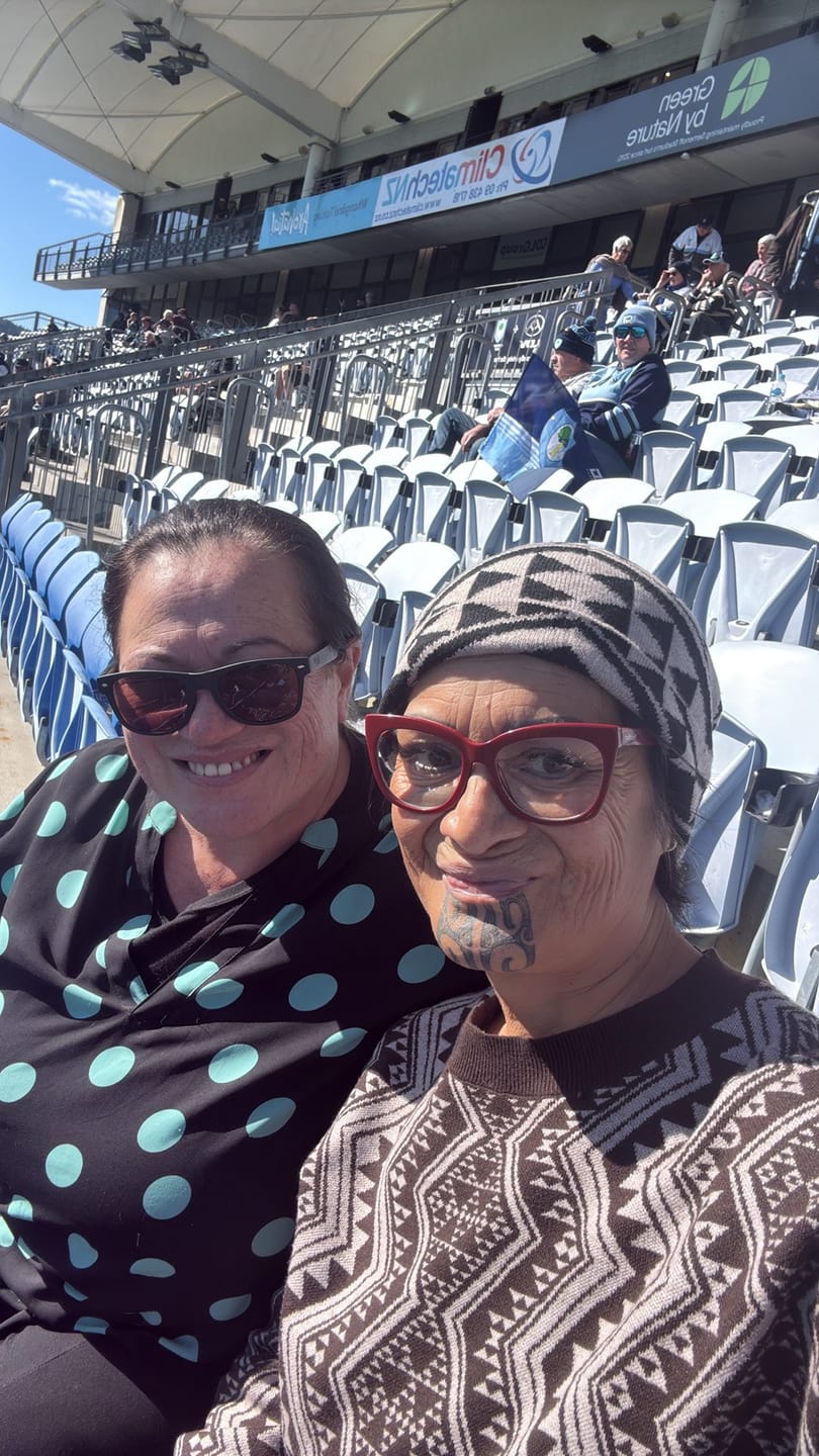 Customer photo review of Waharua Kōpito Beanie & Scarf Set