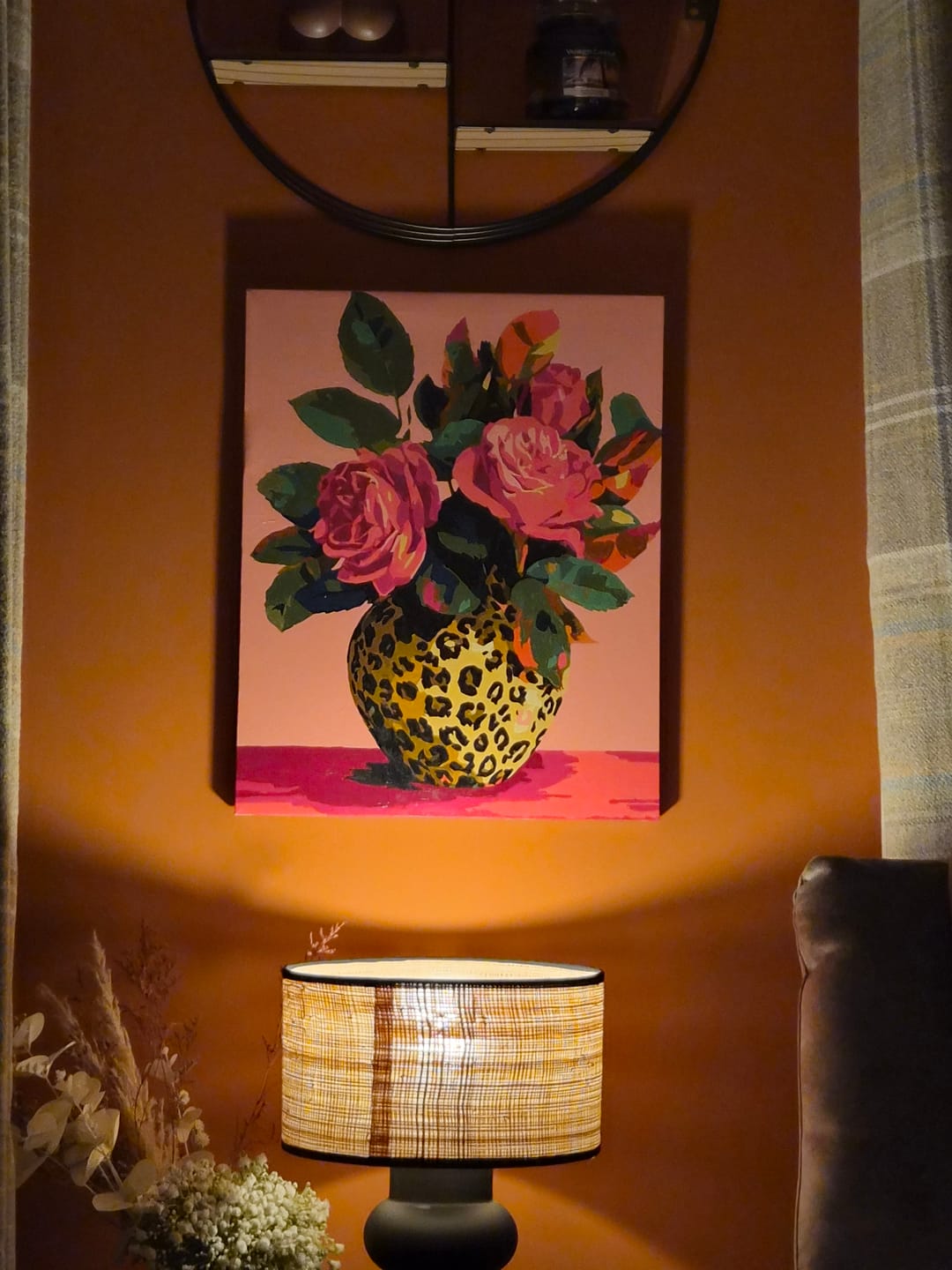 Customer photo review of Wild Roses | Paint by Number
