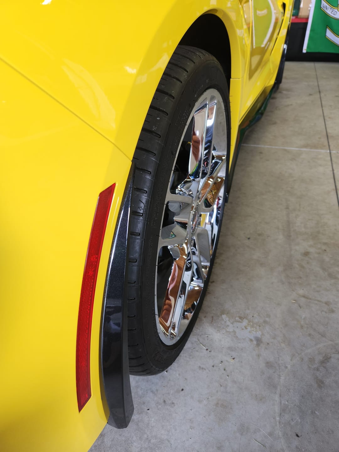 Customer photo review of Corvette C7 Extended Front & Rear Splash Guards