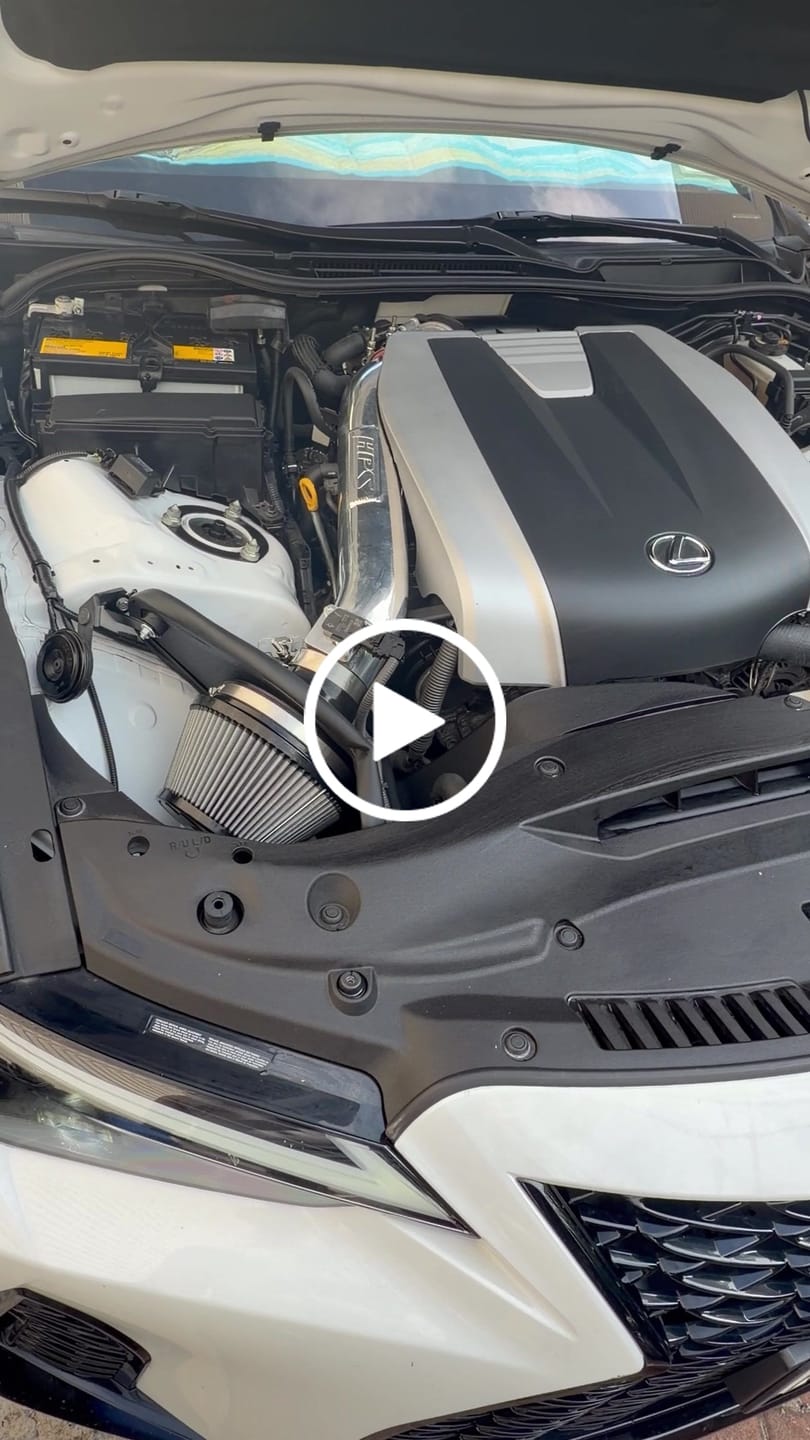 Customer video review of HPS Performance Air Intake Kit with Heat Shield, 2021-2025 Lexus IS350 3.5L V6, Polished 827-682P
