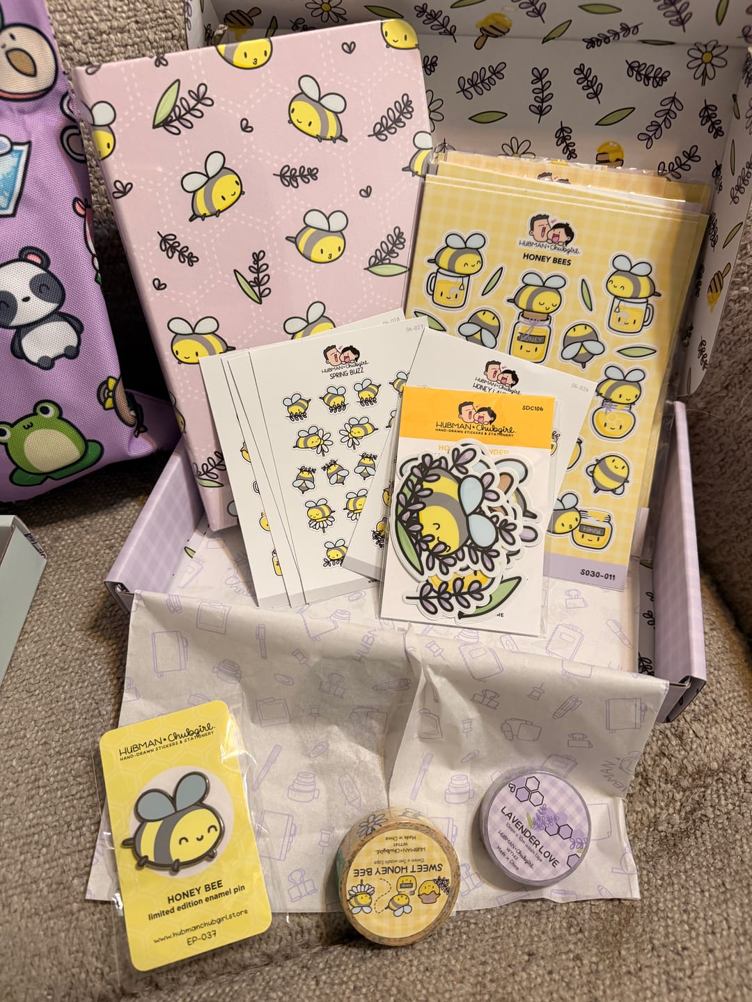 Customer photo review of Honey Lavender Planner Kit (Set of 6)
