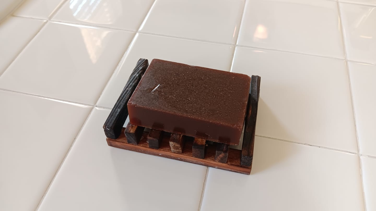Customer photo review of SEA MOSS PEACH MANGO SOAP