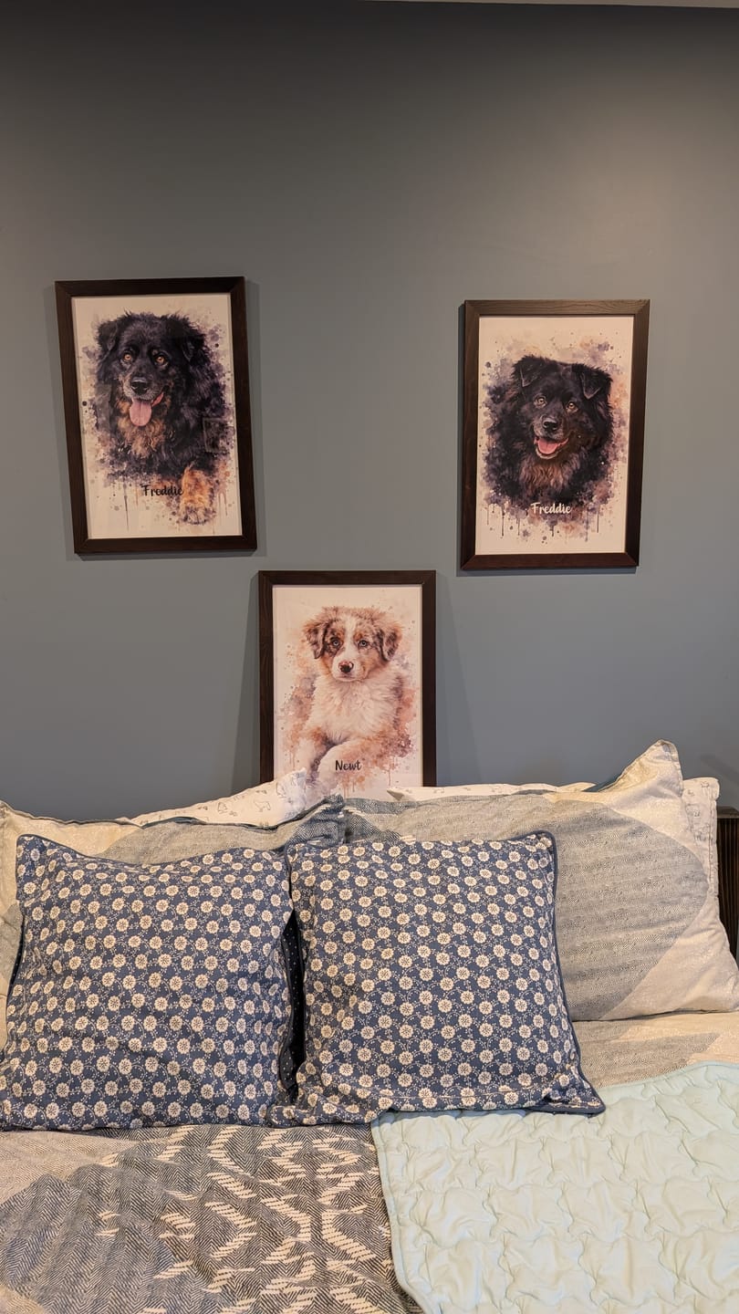 Customer photo review of Personalized Poster - Watercolor Realistic Portrait