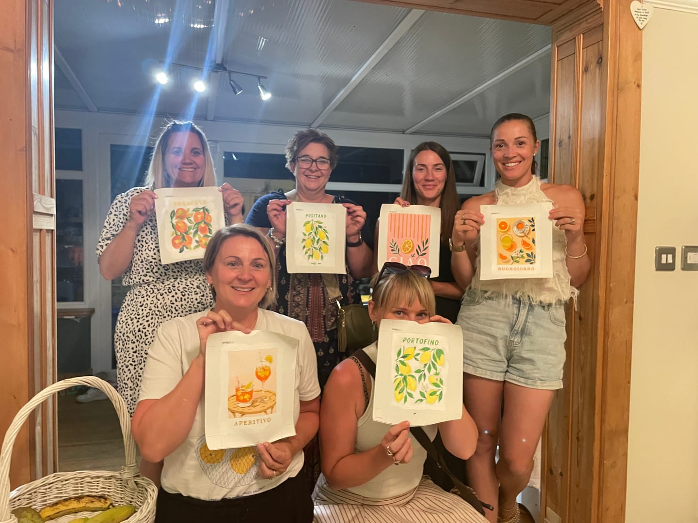 Customer photo review of 6 Mini Paintings - Italian Fruit & Drinks Set
