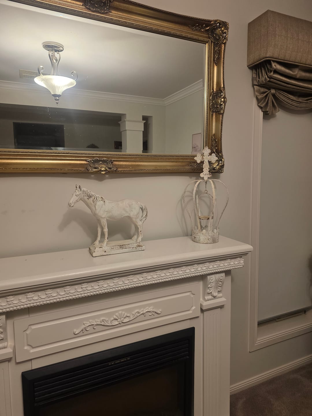 Customer photo review of Camargue French Provincial Horse Sculpture, Aged Cream Cast Stone Statue on Plinth