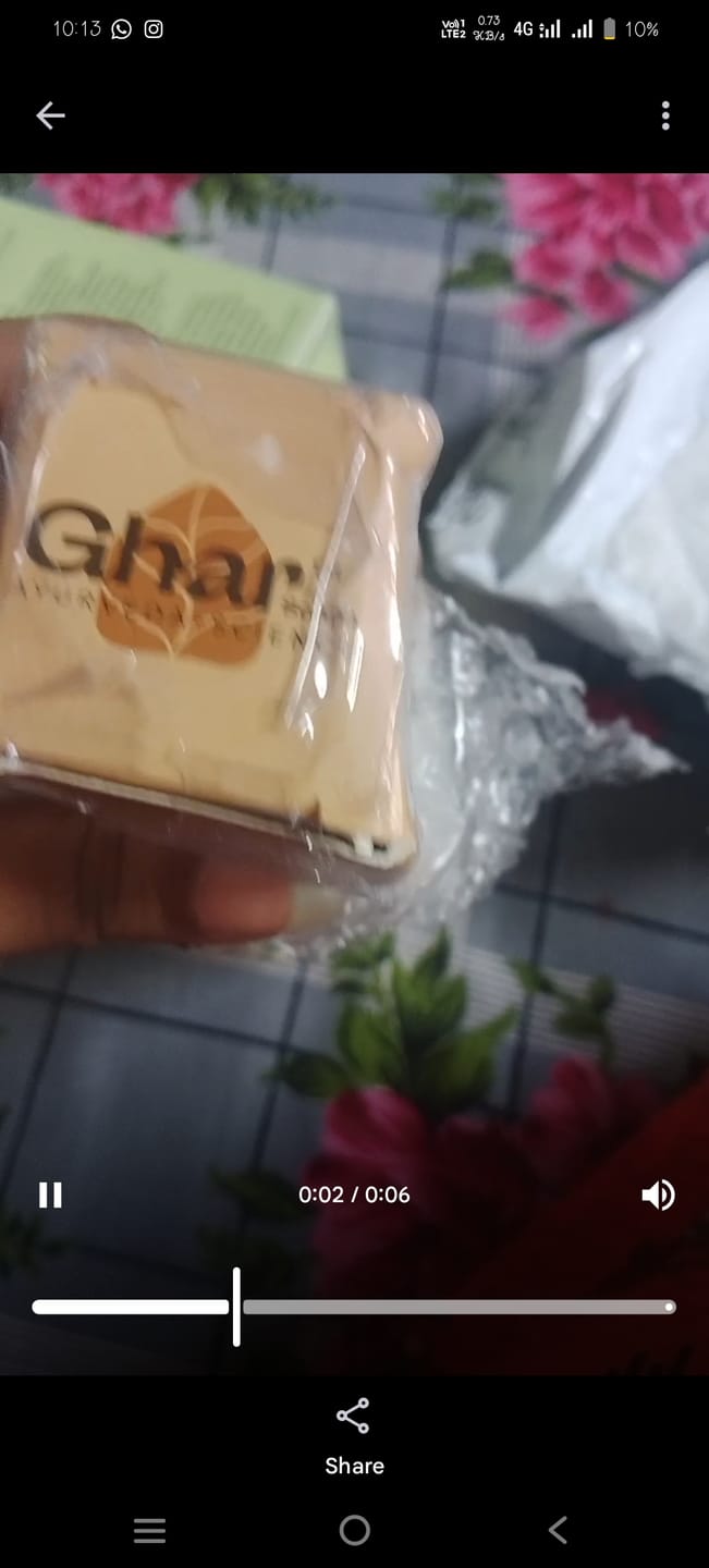 Customer photo review of Magic Soap (Sandal Wood and Saffron Soap)