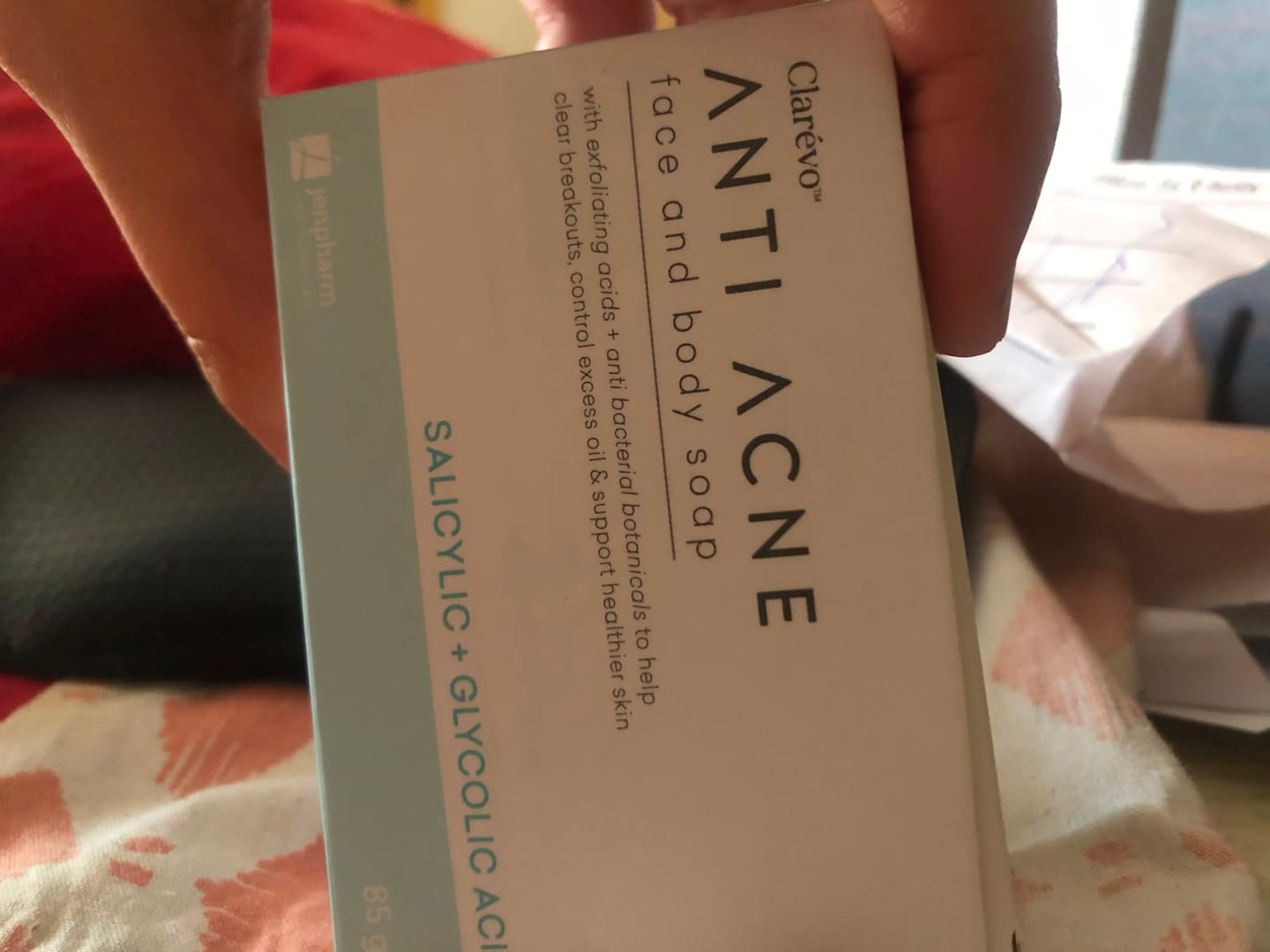 Customer photo review of Clarevo Anti Acne Soap