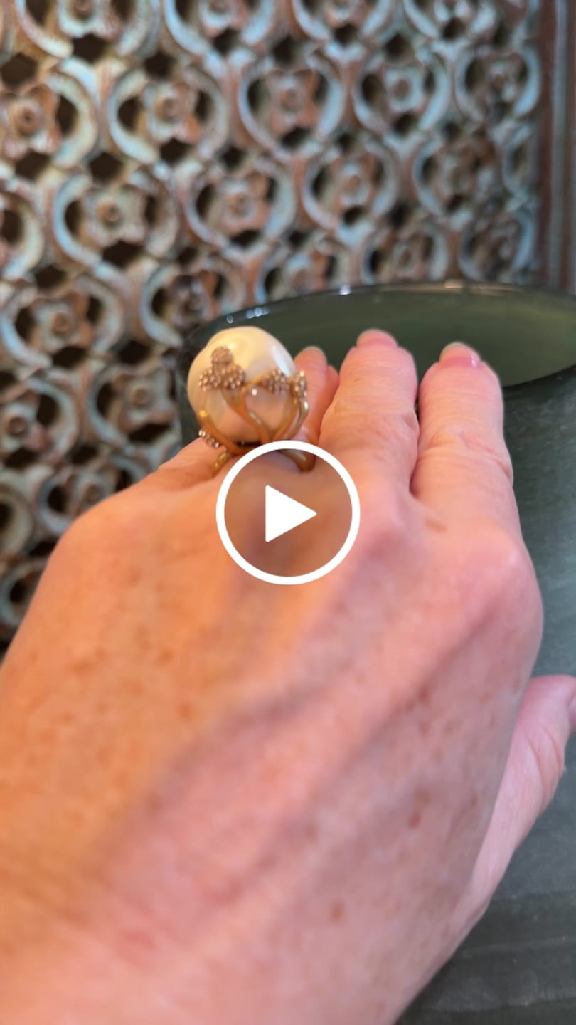 Customer video review of Wildflower Pearl Crown Ring