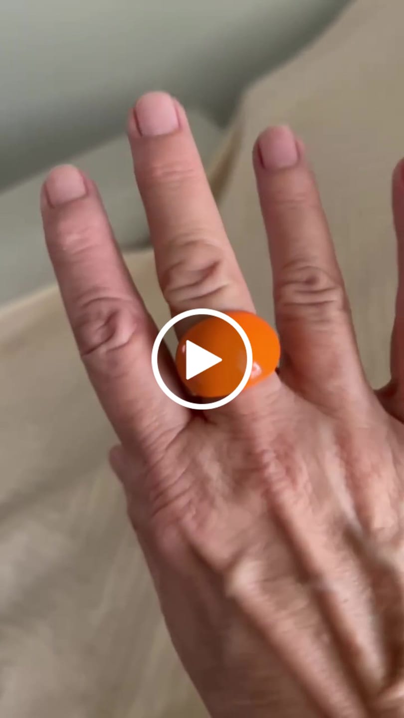 Customer video review of Lava Drop SS Enamel Ring