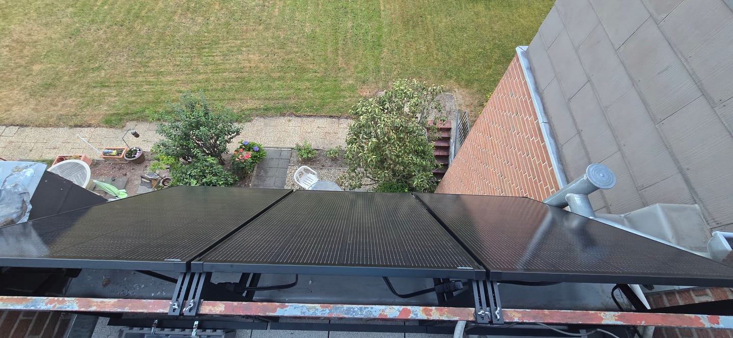 Customer photo review of Ray Solarmodul 200W Komplett Schwarz