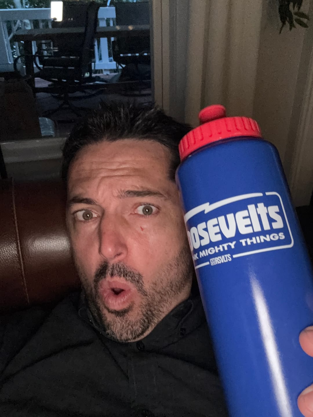 Customer photo review of Drink Mighty Things – Squeeze Bottle