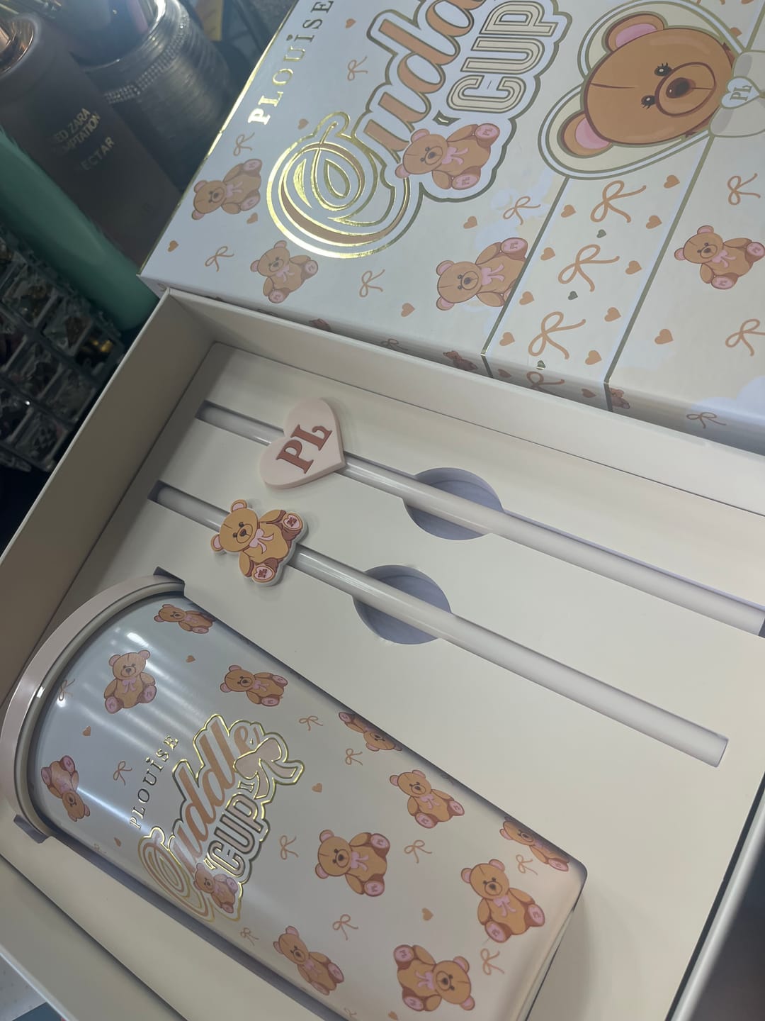 Customer photo review of Teddy Touch Steel Cuddle Cup - PRE ORDER