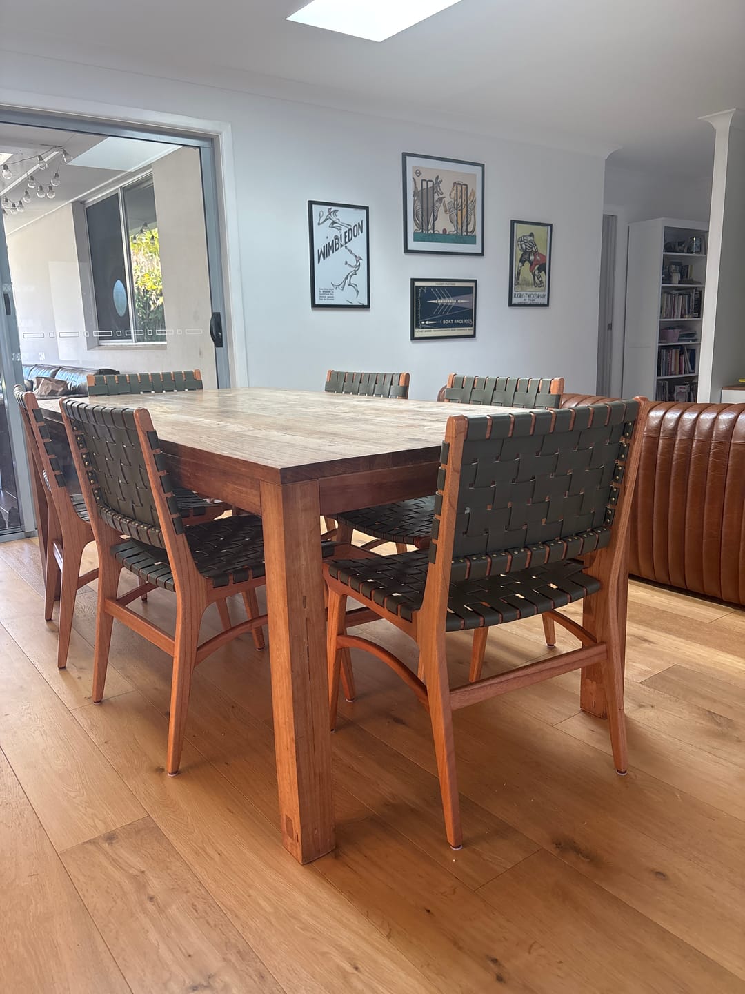Customer photo review of Full-Grain Leather Woven | Dining Chair