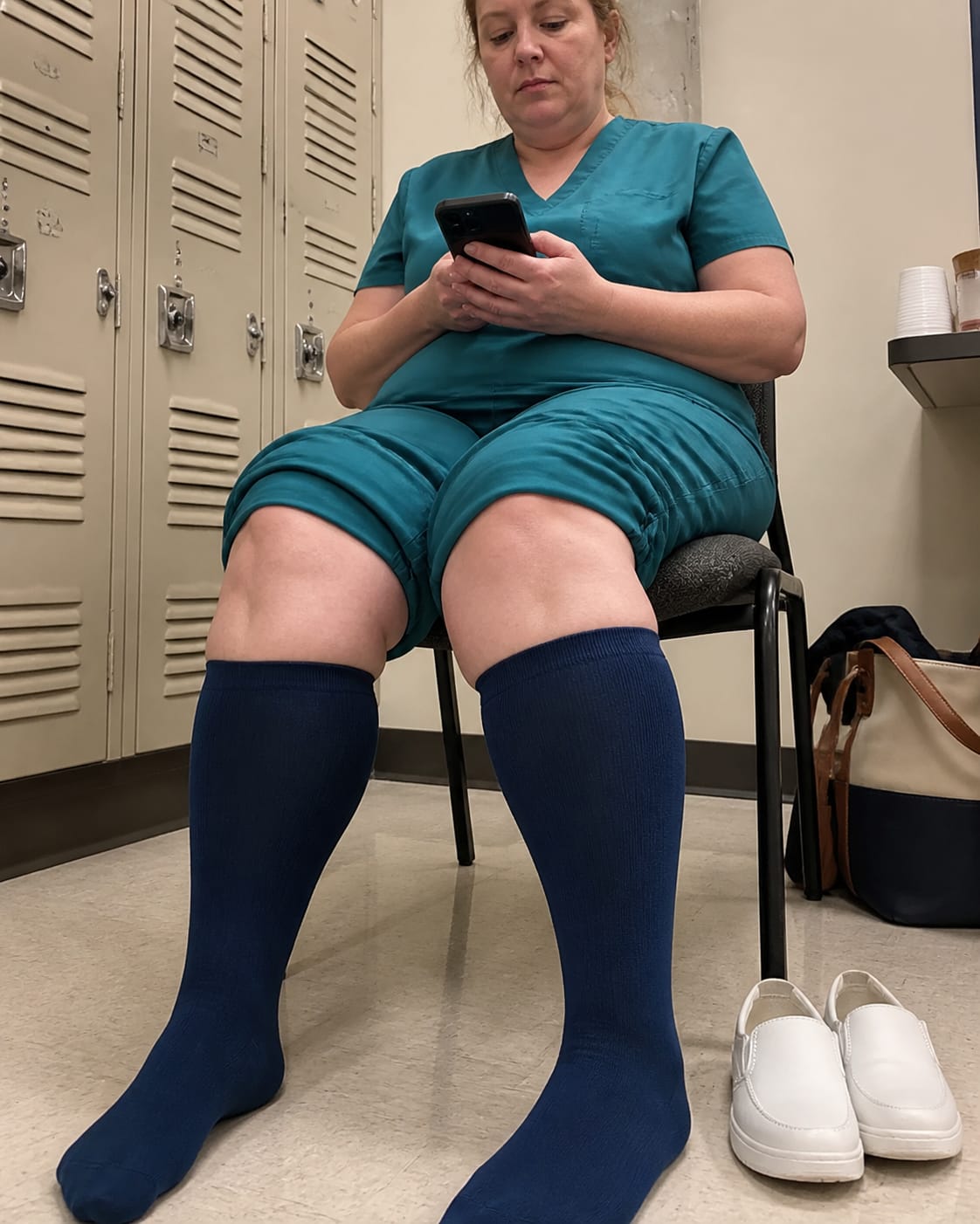 Customer photo review of Original Wide Compression Socks