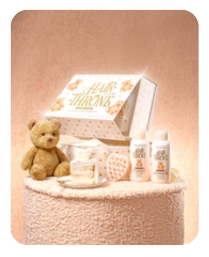 Customer photo review of Teddy Hair To The Throne Haircare Set
