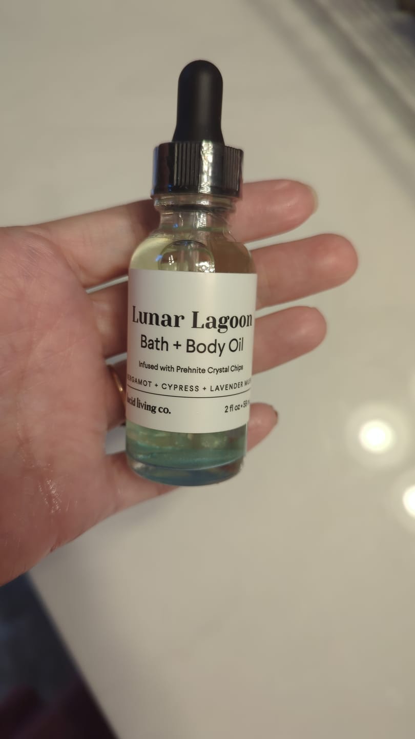 Customer photo review of Lunar Lagoon Bath & Body Oil
