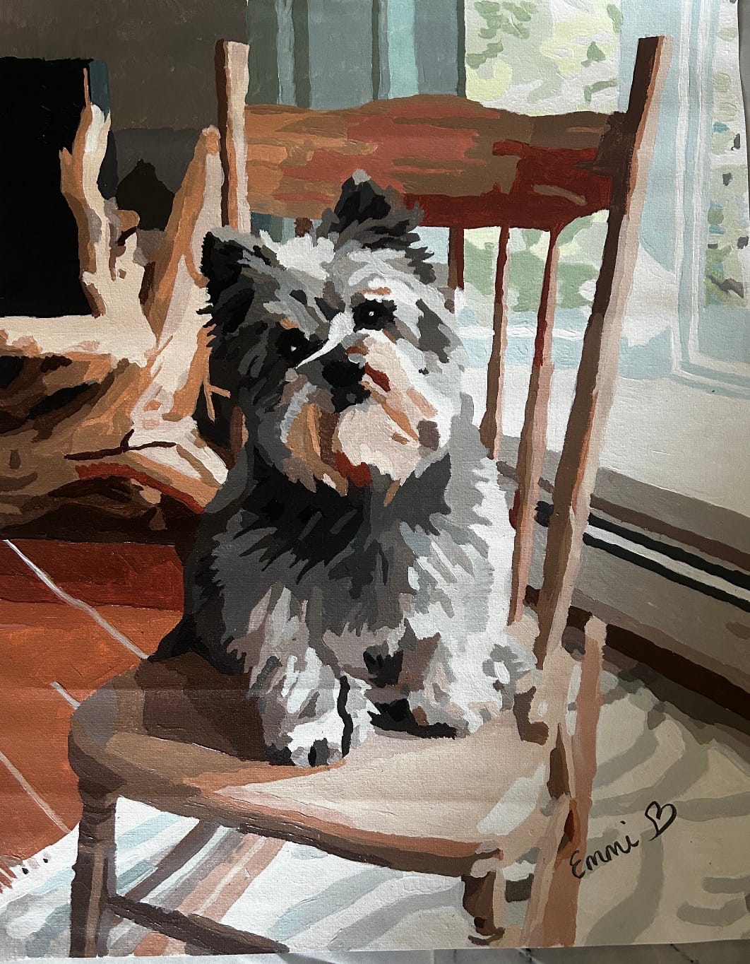 Customer photo review of Custom Paint By Numbers Kit