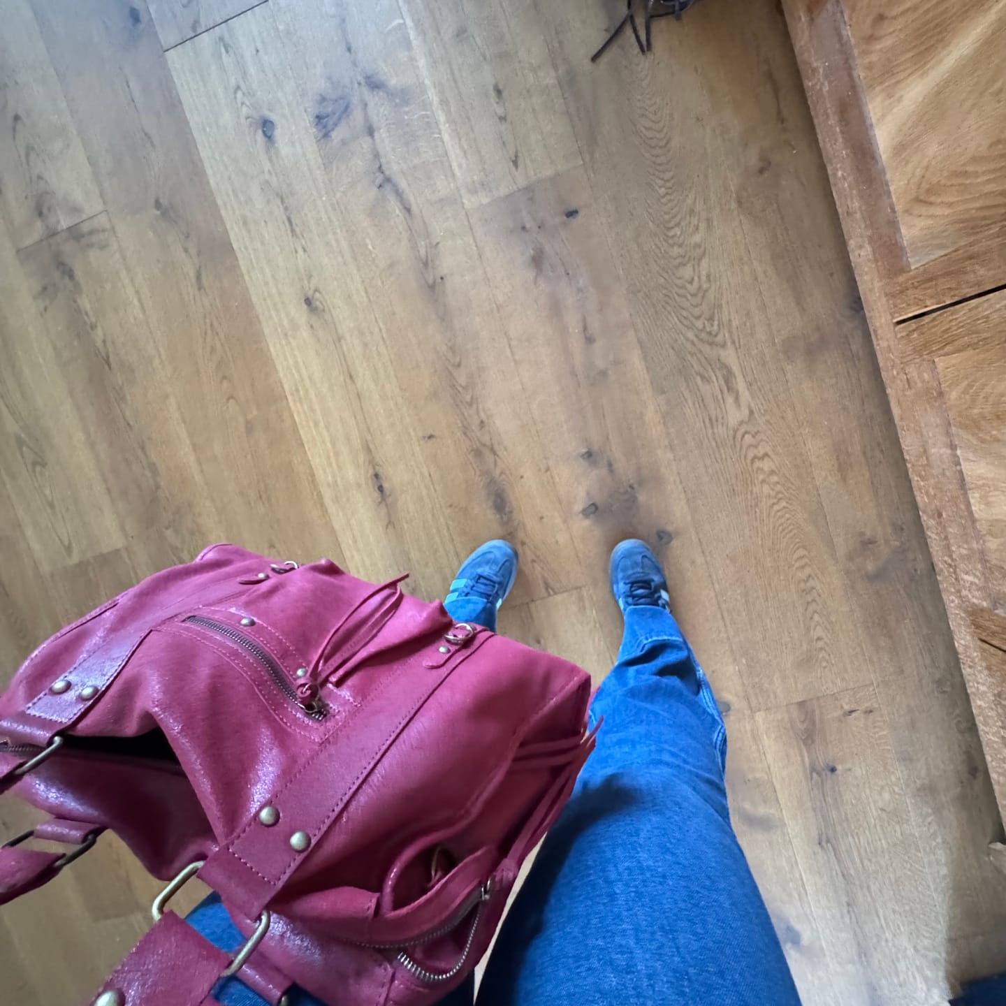 Customer photo review of It girl bag cherry red