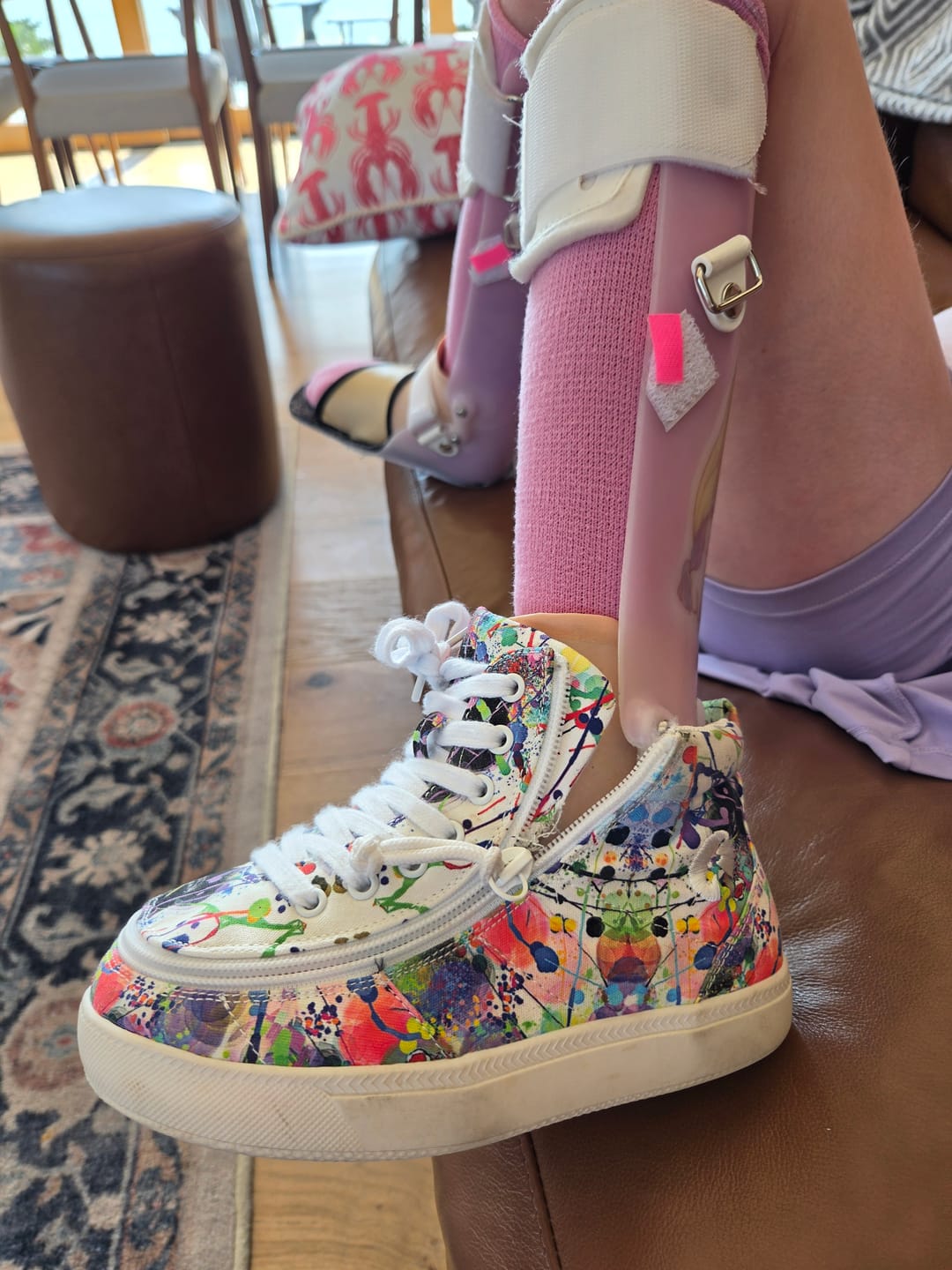 Customer photo review of Fuchsia Snake BILLY Classic D|R II High Tops