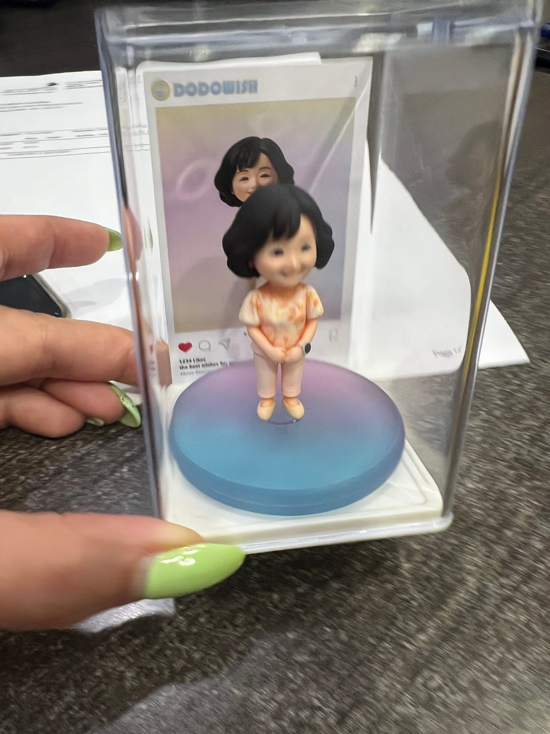 Customer photo review of Dust-Proof Acrylic Display Case