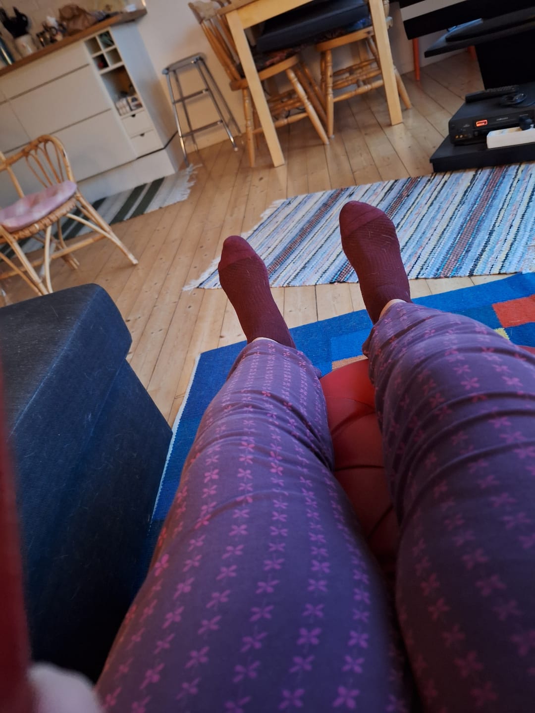 Customer photo review of Ankelstrumpor i bambu med mild kompression