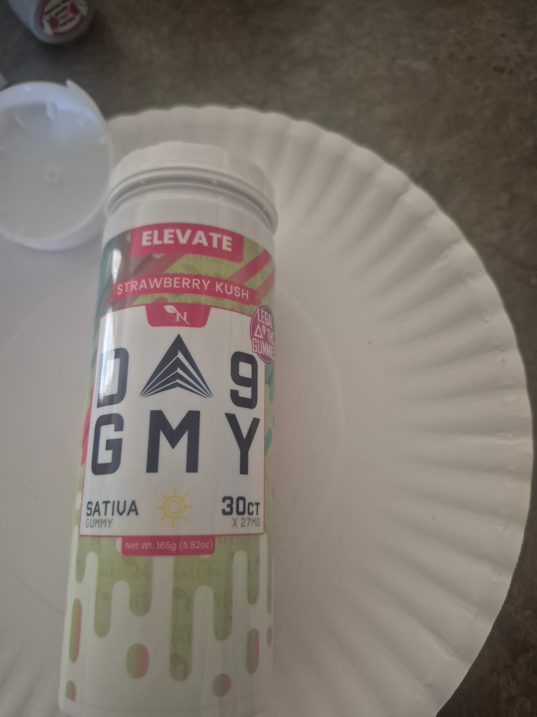 Customer photo review of DELTA 9 GUMMIES - 30CT Strawberry Kush 810mg (15mg ea.) – SATIVA