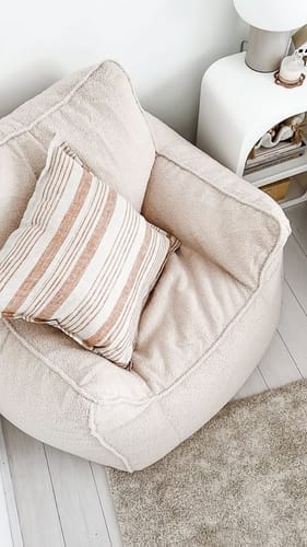 Customer photo review of DODO BEAN BAG - TEDDY FLEECE BEIGE