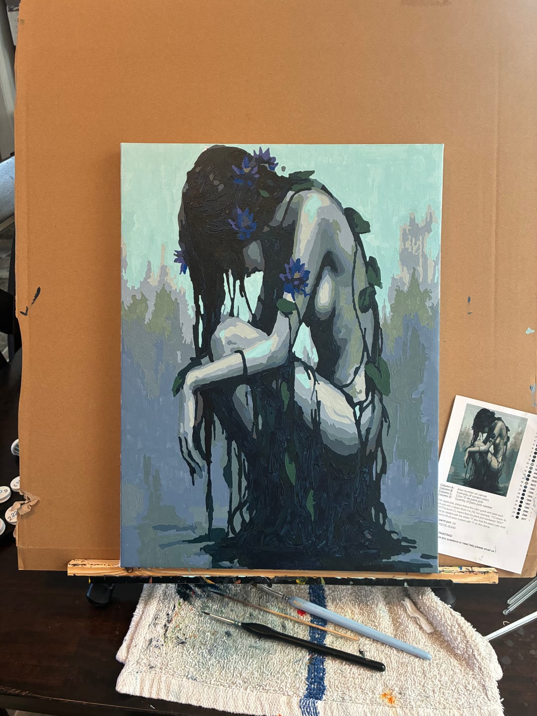 Customer photo review of Daughter of the Mire (Paint by Numbers)