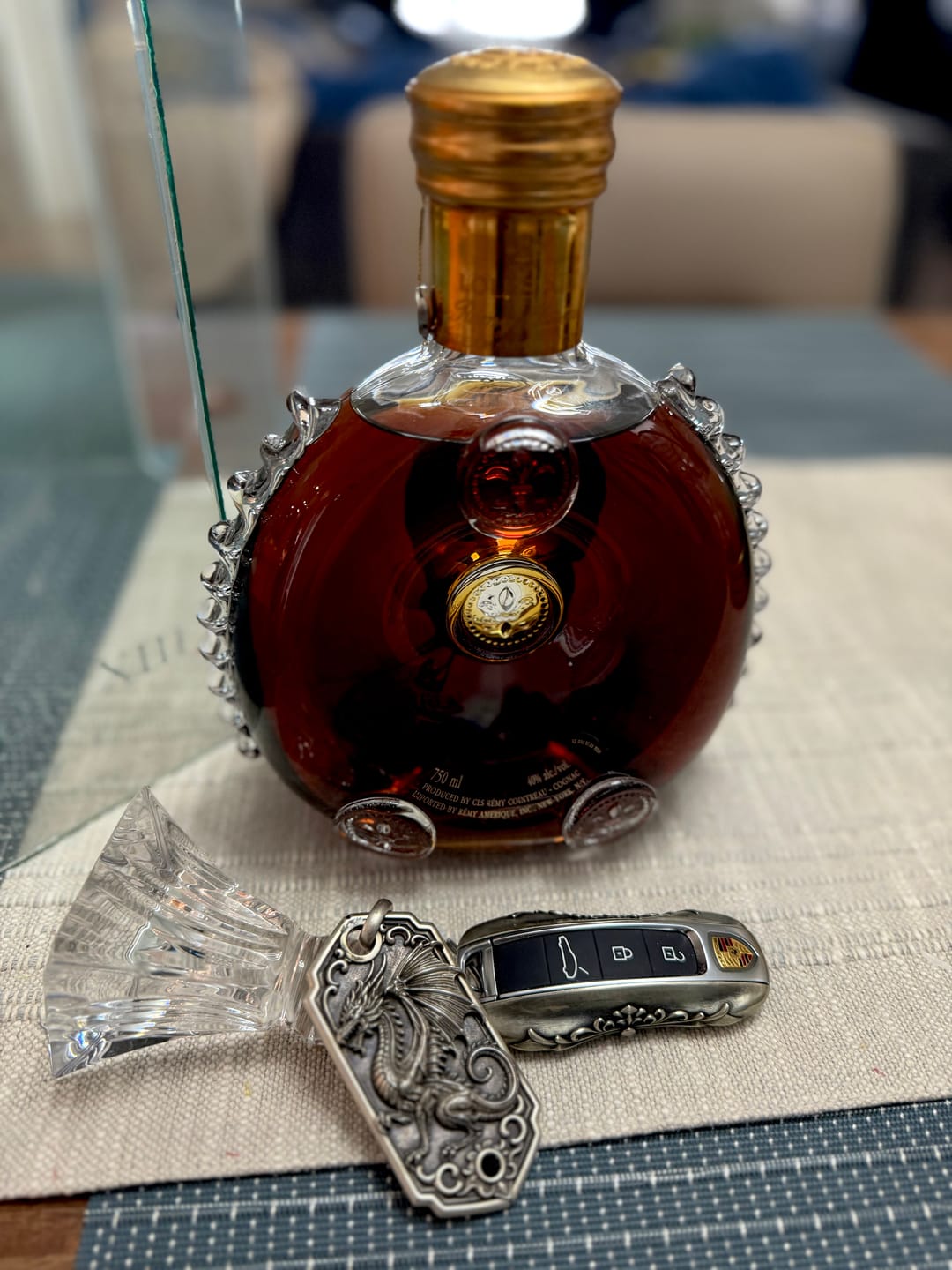 Customer photo review of Cathedral Cross Personalized Keychain