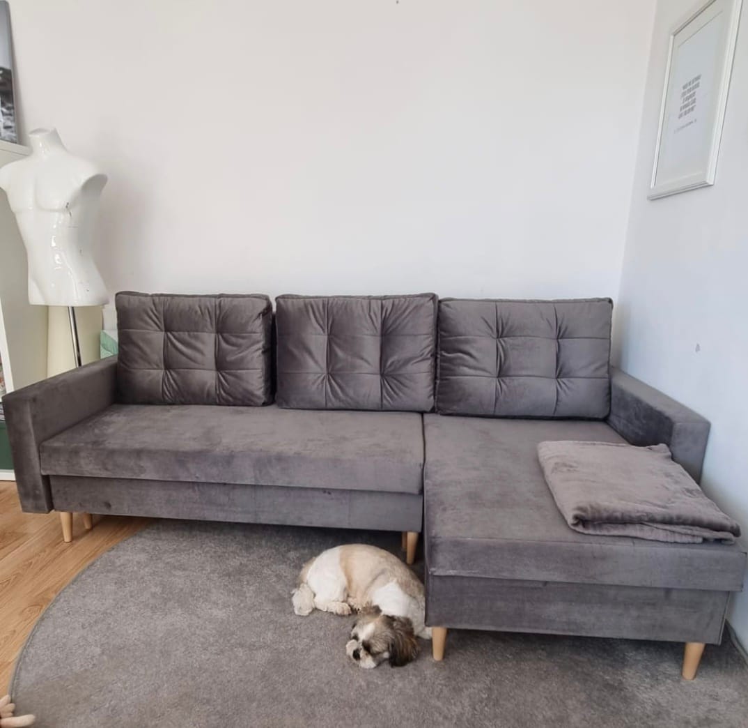 Customer photo review of Narożnik BLANK velvet