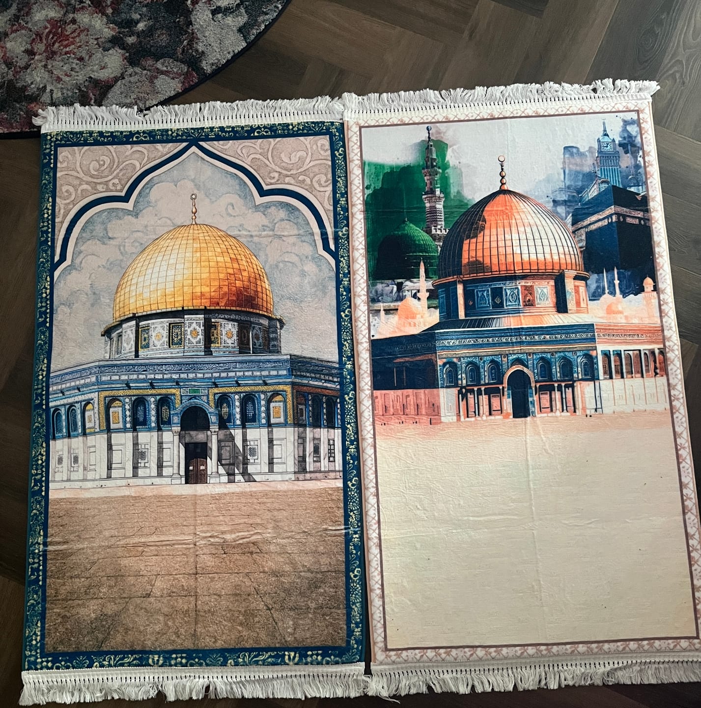 Customer photo review of Al-Haramain & Al-Aqsa  Padded Prayer Mat