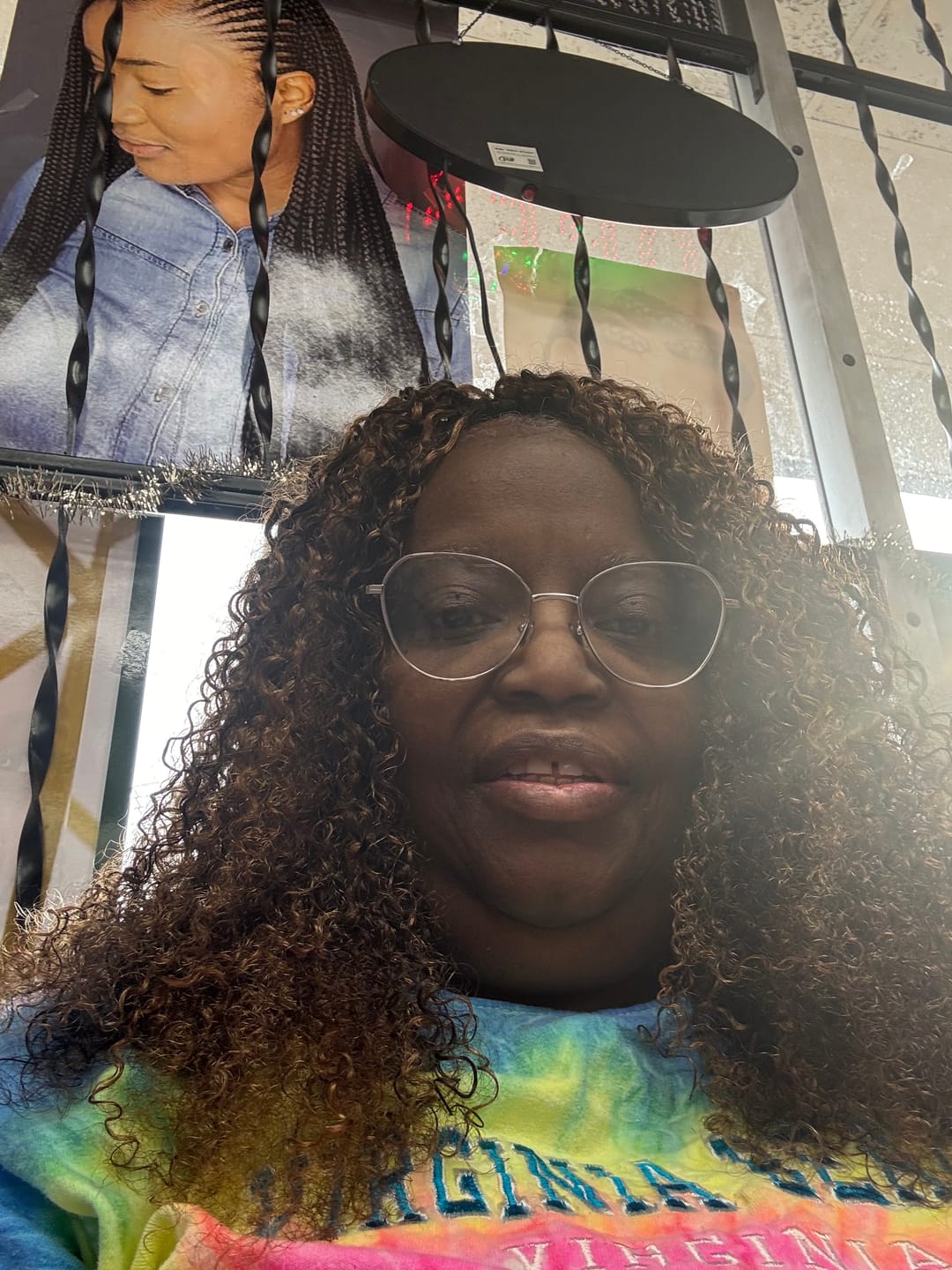 Customer photo review of #4/27/30 Mix Color Blend Deep Wave Human Crochet Hair