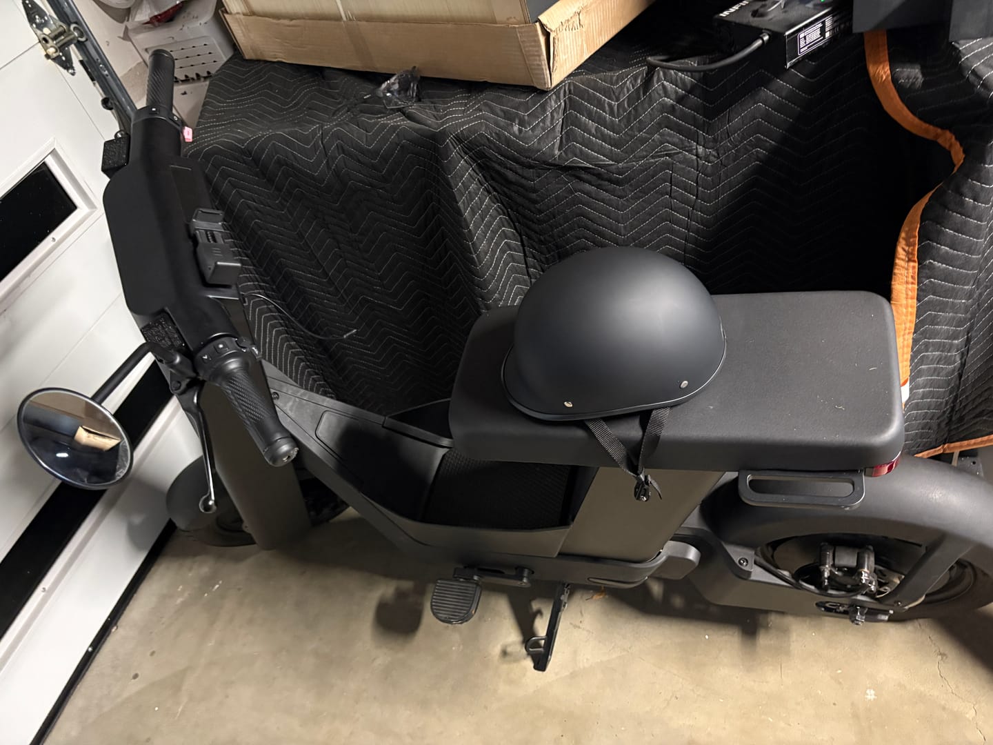 Customer photo review of Smallest & Lightest DOT Polo Helmet- Matte Black