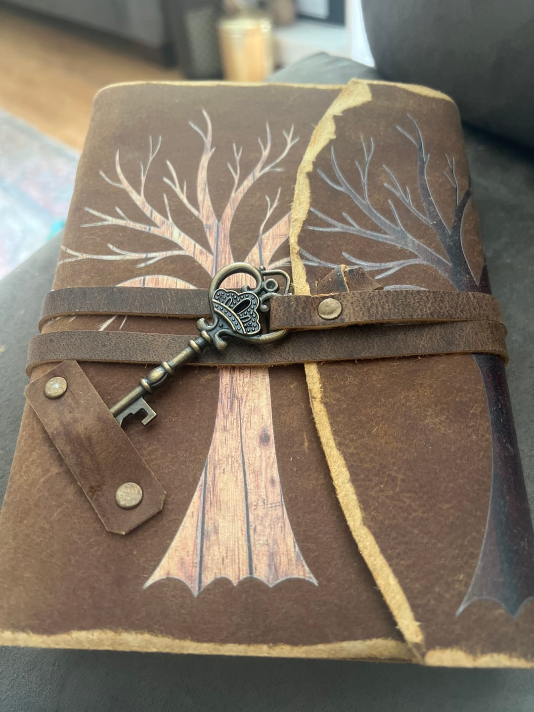Customer photo review of Rustic Buffalo Leather Journal