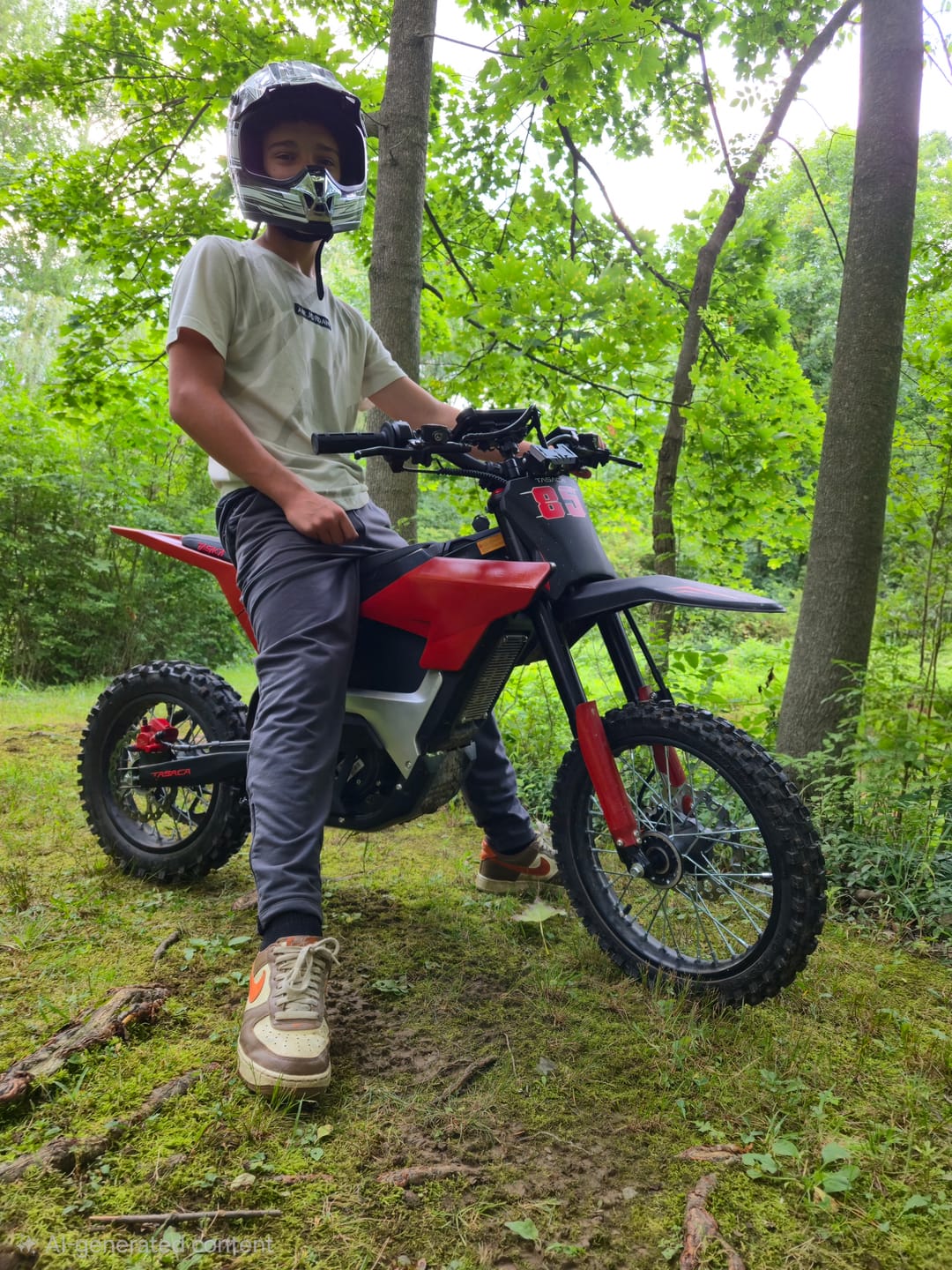 Customer photo review of Tasaca® T500 Electric Mini Dirt Bike For Teens & Adults