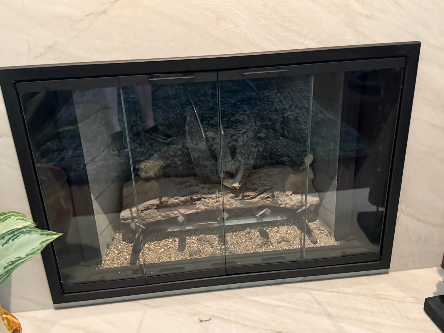 Customer photo review of Seaside Standard Glass Doors | Prefab Fireplaces by Stoll | Custom