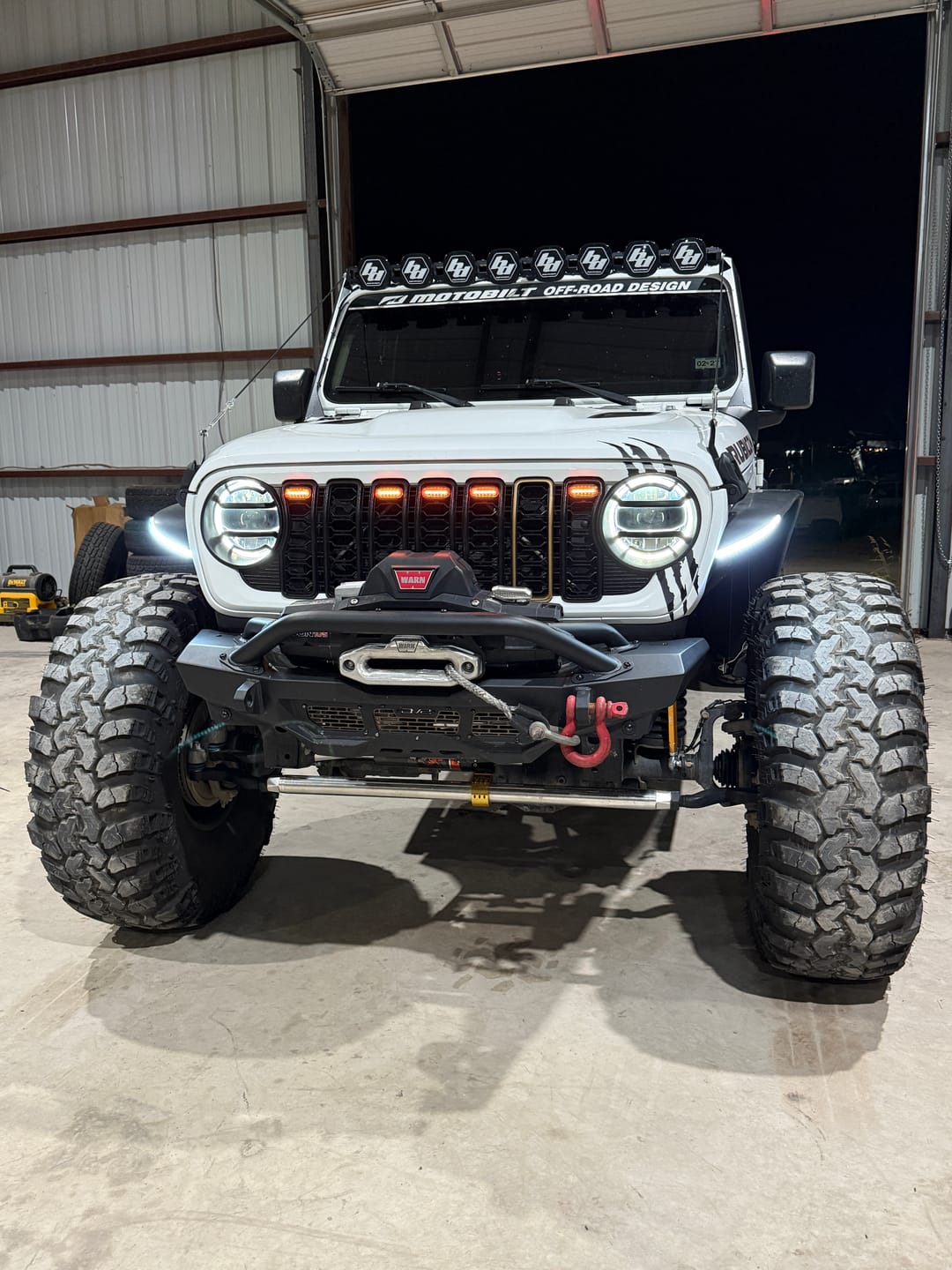 Customer photo review of Prerunner Amber/RGB Grille Lights for 24-26 JL JT Grille