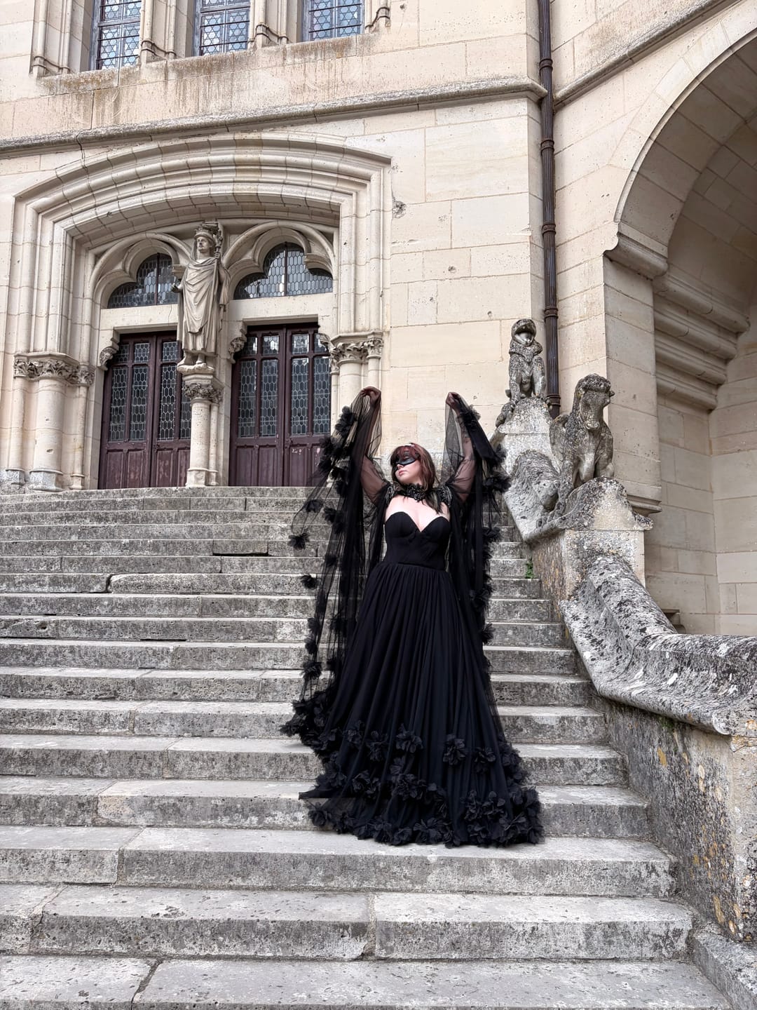 Customer photo review of Blackrose Draped Gown